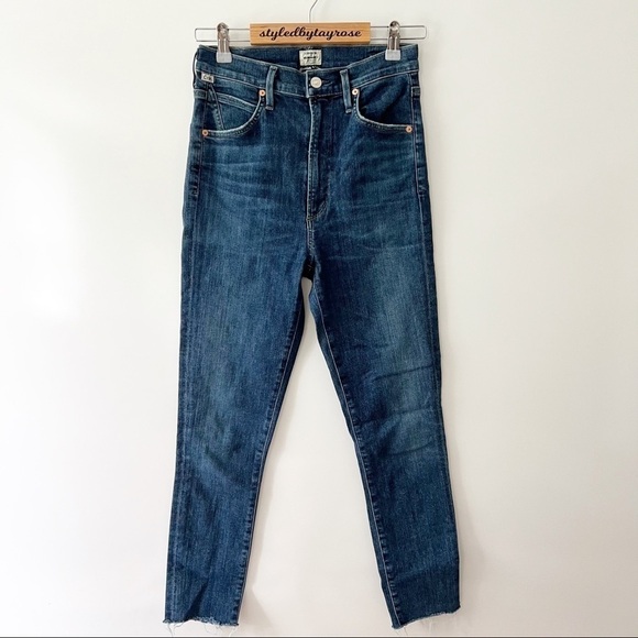 Citizens of Humanity Chrissy High Rise Skinny Jeans in Carmel - Picture 3 of 13